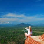 tourist enjoy Sigiriya View Sri Lanka