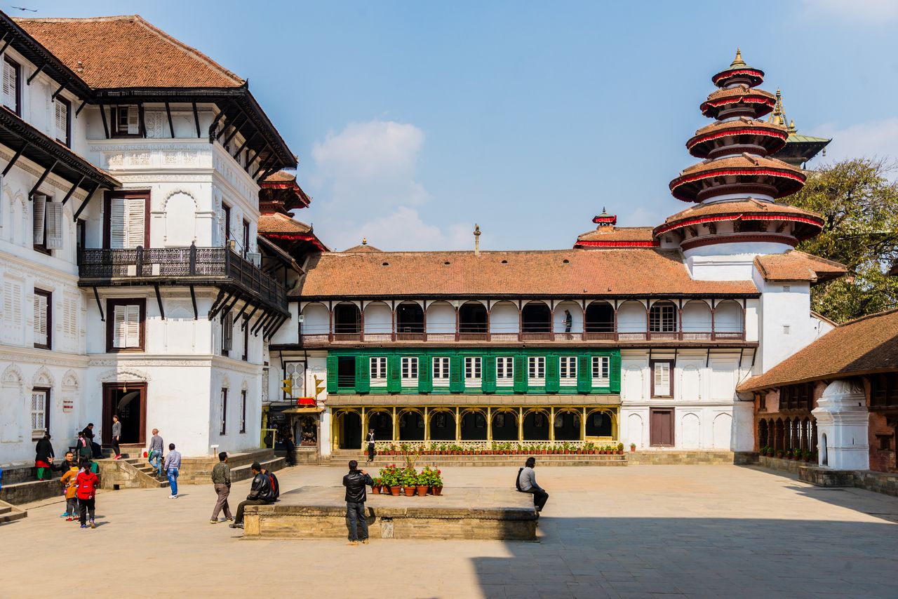 courtyard of the old Royal Palace durbar square kathmandu