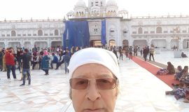 Outside the Golden Temple Amritsar