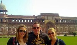 jessica champman and others from Canada in Red Fort Agra